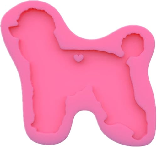 Miniatura 8 de Moldes para llavero de perro, paquete de 6 – moldes de silicona rosa para hacer chocolate para decoración de pasteles, bodas, regalos de fiesta