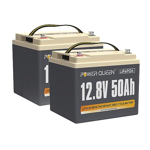 Power Queen 12V 50Ah LiFePO4 Trolling Motor Battery