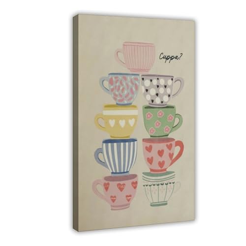 Toile de cuisine Please Have A Cup of Tea pour une ambiance salon chaleureuse