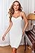 Avidlove Full Slip for Women Under Dress Adjustable Spaghetti Strap Cami Dress Chemisess Lingerie Sleepwear(White,L