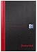 Oxford Black n' Red A5 Notebook, Hardback Casebound, 192 pages, Lined (Pack of 5)