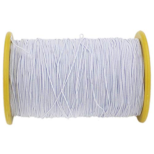 Tihood 2Pcs 0.5Mm Thickness 547 Yard Elastic Thread (Black And White) #TOP3