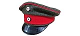 Generic Ww1 German Crusher Cap Customize Piping Colour Style and Cap Colours Replica Green, Large