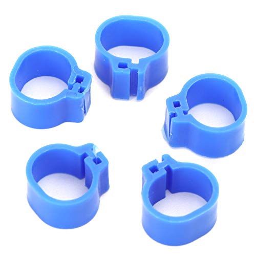 200 peças 10 mm Clip Pombos Sem Palavra Perna Aves Poultry Clipe Identificação Pássaro Acessórios (A