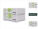 Produktbild Festool Systainer Set 2x SYS3 M 137 (2x 204841) 10,4 Liter 396x296x137mm Werkzeugkoffer koppelbar