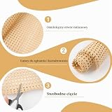 BDHYYM Warkocz wiedeński, 40 x 150 cm, odporny na działanie wody, syntetyczny rattan, wzór anyżu gwiazdkowego, ręcznie robiony, dekoracja mebli, krzesła, szafki, komody, foteli, drzwi szafy
