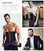 TAILONG Waist Trainer Corset for Men Weight Loss Tummy Trimmer Compression Shaper Abdomen Sweat Wrap (Black, M)