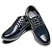 AWINIWI Men's Casual Dress Shoes Comfortable Blue Wide Width Fashion Dress Sneakers Men Office Classic Mens Oxfords Leather Business Casual Shoes Formal Size 9