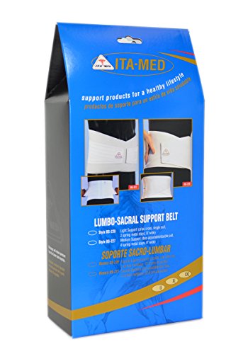 Soporte lumbar ajustable ITA-MED Elastic Duo talla Universal blanco miniatura 3