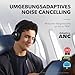 soundcore by Anker, Space One Kabellose Kopfhörer, Adaptives aktives Noise Cancelling, 2X stärkere Stimmunterdrückung, 40h ANC Akkuleistung, App Steuerung,Hi-Res Audio, Leichtes Design, Bluetooth 5.3