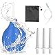 BORISCA 224ML Analdusche, Blaue Klistier Analdusche Silikon Einlauf zur Darmreinigung Analspülung Set mit 1 X 37cm Silikonkatheter, 3 Spülaufsätze, 1 Aufbewahrungsbeutel für Männer und Frauen