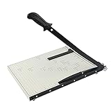 Paper Cutter A3 Stack Paper Trimmer Guillotine 18” Cutting Length with Guard Rail Safety Blade Lock ZEQUAN, 10-Sheet Capacity, Commercial Grade Guillotine Paper Slicer Cutter for Office Home School