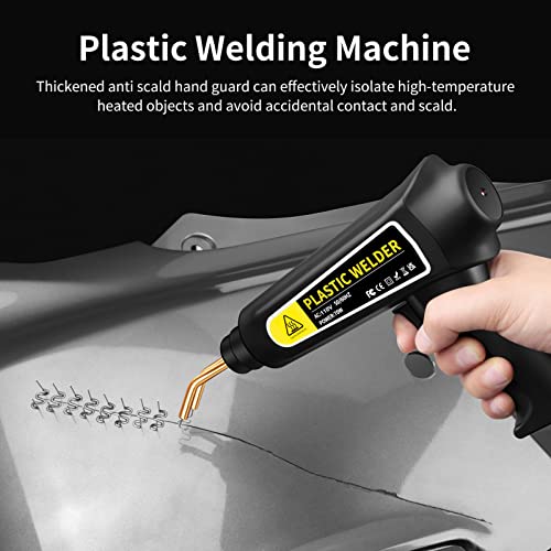 Consertar Máquina,ERYUE Máquina de solda de plástico 70W, kit de reparo de plástico com grampeador q
