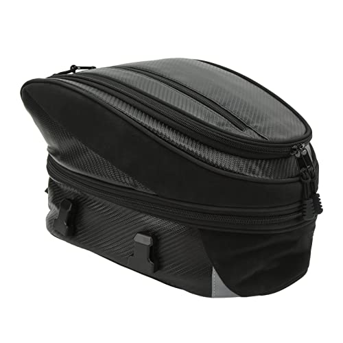 Bolsa Trasero para Motocicleta Mochila para Sillín de 10 L para Bicicletas Equipaje Trasero de Ajuste Universal Equipo para Montar para Almacenamiento Accesorio de Motocicleta Apto para Viajes