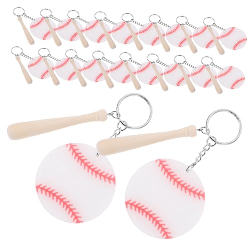 Porte clés baseball lot de 18 souvenirs personnalisés fête