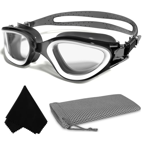 Winline Swimming Goggles Clear Vision Anti Fog Anti UV Anti Leak Waterproof Easy to Adjust Swim Goggles for Adult Men Women Teenager