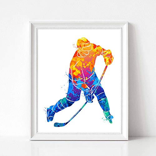 Illustration décor à la maison hockey sur glace idée cadeau salon - 3