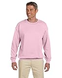 Fashion Gildan 18000 Adult Sweatshirt Light Pink Large