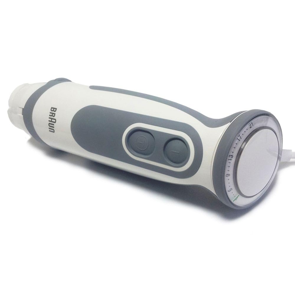 Groupe moteur pour Braun Multiquick et Minipimer MR 6500 Blanc/Gris
