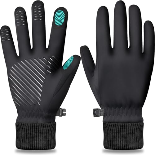 FEWTUR Winter Gloves for Men and Women Cold Weather - Waterproof Touchscreen Gloves for Running...