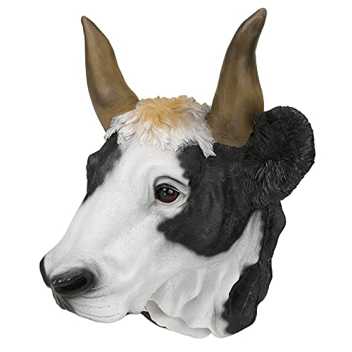 Cow Head Wall Decor Hanging, Dairy Cattle Faux Resin Pendant