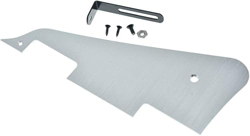 Miniatura 8 de KAISH Golpeador de guitarra LP anodizado de aluminio negro con soporte de acero inoxidable negro y tornillos de montaje de acero para EE. UU. Les