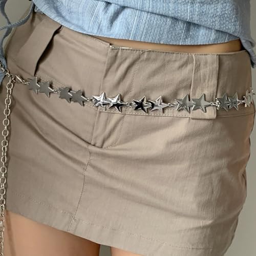 Star Butterfly Western Belt Women's Waist Chain Cowgirl Chain Belts Adjustable Waist Belt for Jeans Dress3