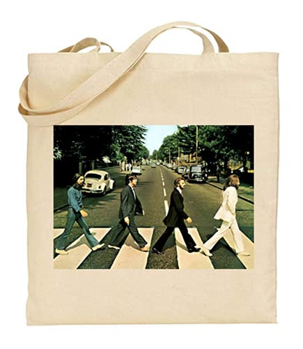Sac fourre-tout en coton Beatles Elvis – Choisissez un via MSG - Les Beatles, Paul McCartney, John Lennon, RIngo Starr, George Harrison Sac fourre-tout en coton Beatles Elvis - Choisissez un via MSG