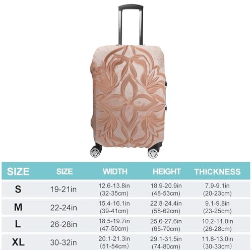 Rose Gold Luggage Cover, Washable Elastic Suitcase Cover Protector Fit 18-32 Inch Luggage2