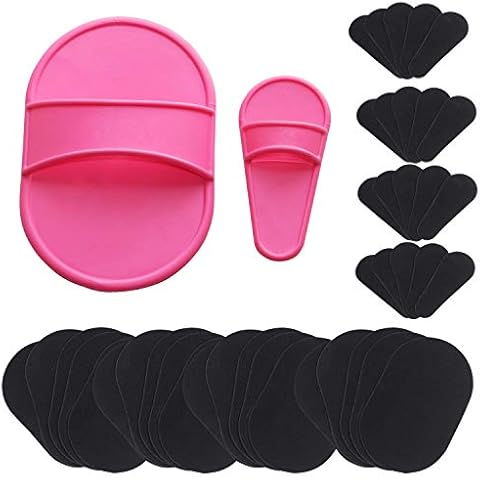 Accessotech 40x Exfoliating Hair Removal Pad Set Smooth Away Legs Skin Pads Arm Face Remover Cover