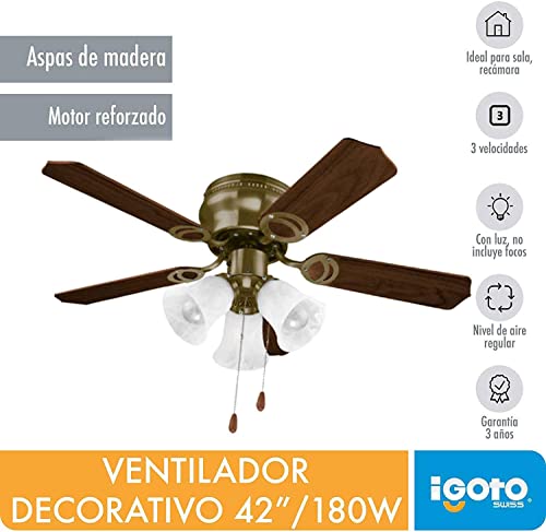 La Mejor comparativa de Ventilador de techo igoto - los más vendidos. 3 Imagen adicional