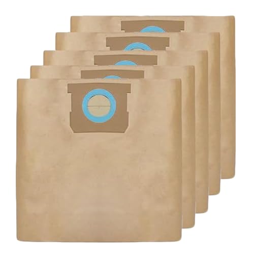 5 Pack DXVA19-4104 Vacuum Bags Replacement for Dewalt 8 Gallon Shop Vac Bags DXV08SA compatible with DEWALT 5-8 Gallon Wet/Dry Vacuums Disposable High Efficiency Filter Bags