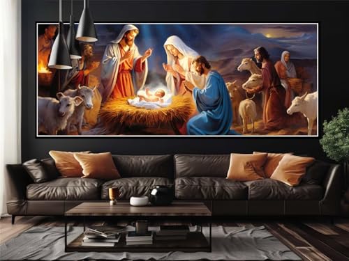 Peinture numéro adulte religion grand format contre le stress