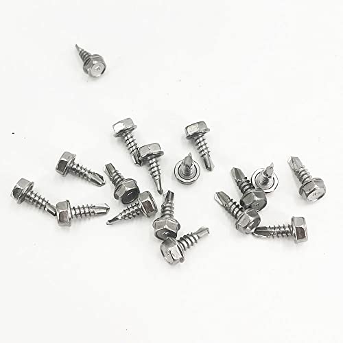 Qsj 410 Stainless Steel Hex Washer Head Fast Self Tapping Screws thumb #2