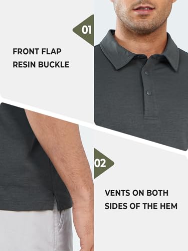 NORTHYARD Men's Polo Shirts Short Sleeve Dry Fit Golf Shirts Moisture Wicking Collared Work Tennis Polos3