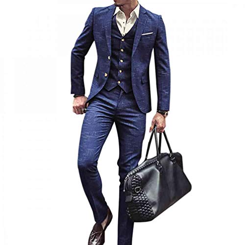 Costume 3 pièces ajusté homme pour éviter les plis en voyage d'affaires et grand mariage