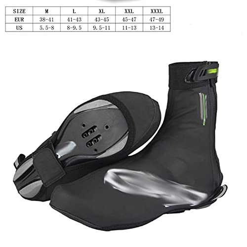 Wssbk Cycling Shoe Covers Waterproof, Windproof And Warm Neoprene Overshoes Men And Women Overshoes Winter Shoe Cover (Color : Black, Size : L41-43) #TOP2