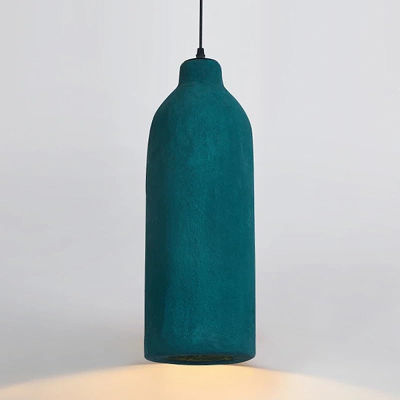 Lampe suspendue LED verte pour chambre et restaurant au style japonais