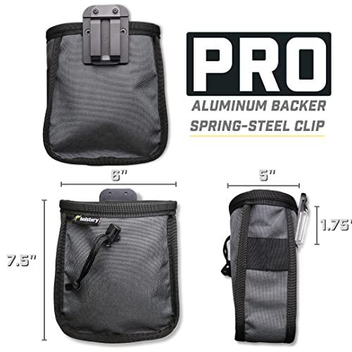 Big Joey Pouch Pro | Clip-On Tool Belt Bag For Tools, Screws, And Nails - Great For An Electrician, Hvac Tech, Plumber, Carpenter, Contractor, Handy Man, And Any Tradesperson - Metal Clip #TOP2