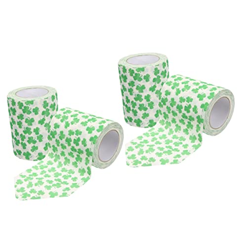 Cabilock 4rollen Toilettenpapier Mit Kleeblatt-muster Und Reißfestes Toilettenpapier Für Badezimmer Und Als Serviette Oder Taschentuch