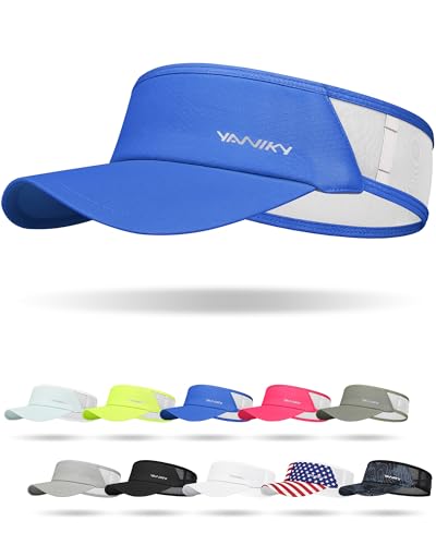 Sports Sun Visor Hats for Women Men Lightweight Breathable Cooling Stretchy Visors Foldable UPF...