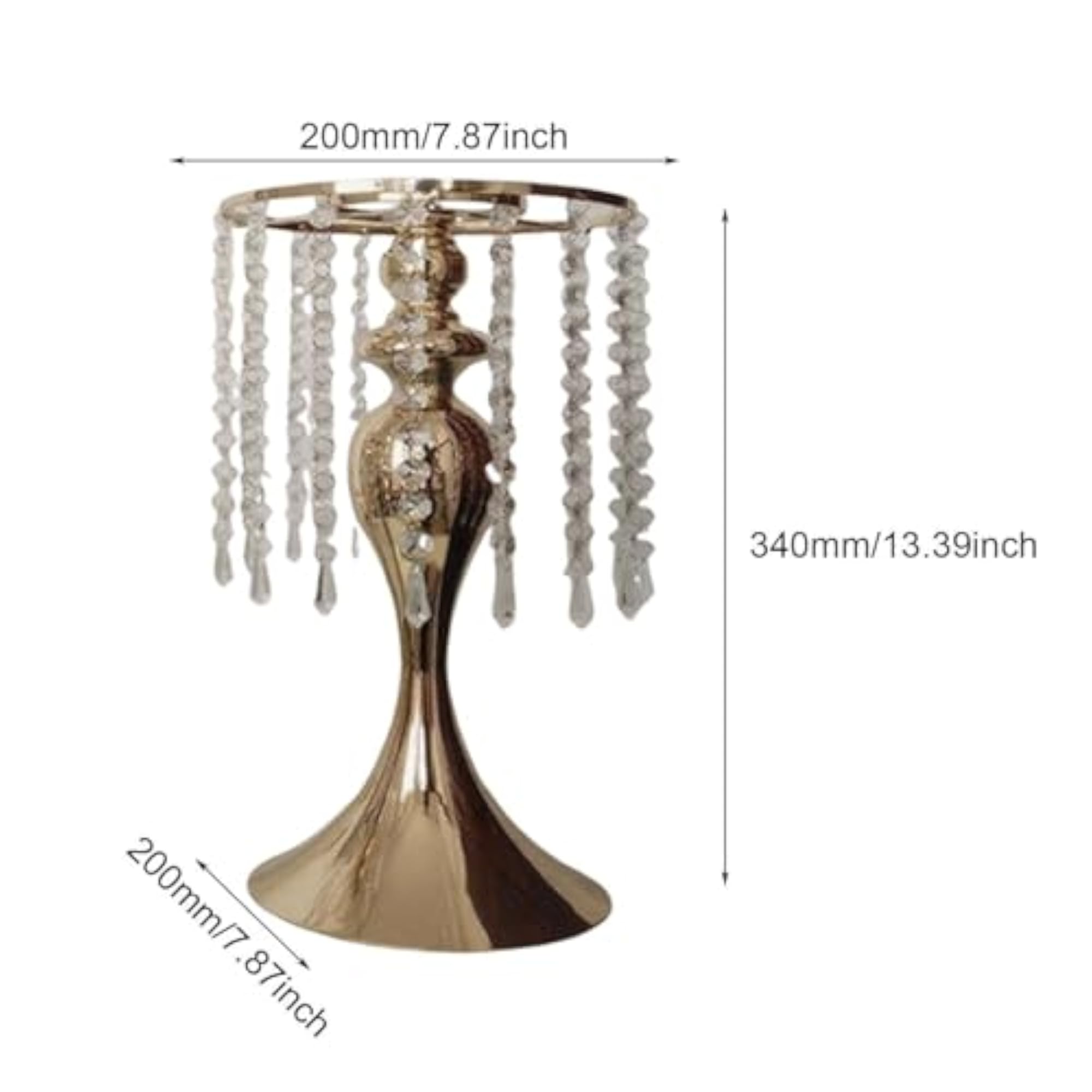 Metal Statue Candle Holder for Dining Room Gold