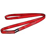NewDoar 16mm Climbing Sling UIAA CE Certified,23KN EN566 Certified,Climbing Utility Cord Rock Climbing,Creating Anchors System,Rappelling Gear,Perfect for Tree Work(Red 24 1pcs)