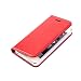 Produktbild Wormcase ® Handytasche kompatibel mit iPhone 5-5S-SE  ECHTLEDERHÜLLE - KARTENFACH  MAGNETVERSCHLUSS  Farbe Rot - Case Echt-Leder-Tasche-Hülle-Case Etui Flip Schutz-huelle Echtes-Leder