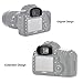 JJC 2 Types Viewfinder Eyecup Eyepiece for Canon 7D Mark II 5D Mark III IV 5Ds 1D Mark III IV 1Dx Mark II III 1Ds Mark III, Soft Long Design + Orignal Eyeshape Replaces Canon Eg Eye Cup