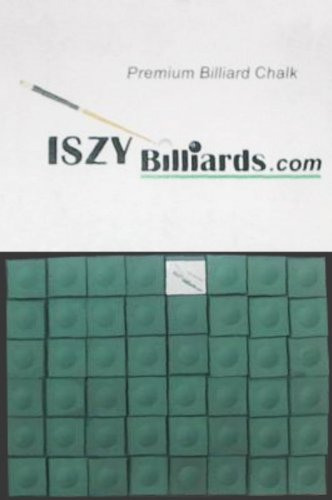 Iszy Billiards Premium Pool And Billiard Cue Chalk - One Dozen Pieces (12-Pack Box) (Green) #TOP20