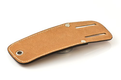 Key-Bak Tradesman Retractable Key Holder With 24" Stainless Steel Chain, Chrome Front, Genuine Leather Tool Pouch And 1.75" Belt Loop #TOP1