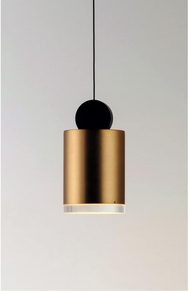 ET2 Lighting E20862-75BKGLD Nob-7.2W 1 LED Pendant-4 Inches Wide by 7.5 inches high