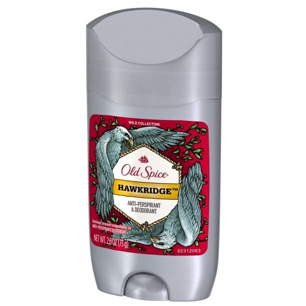 Old Spice Wild Collection Hawkridge Scent Men's Invisible Solid Anti-Perspirant & Deodorant 2.6 oz (Pack of 4)