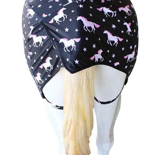 Image of Medium Challenger Horse Comfort Stretch Sleazy Full Body Sheet with Neck - 4-Way Stretch Spandex Lycra Hood & Body - Seamless Face - Twilight Unicorn 521MW21